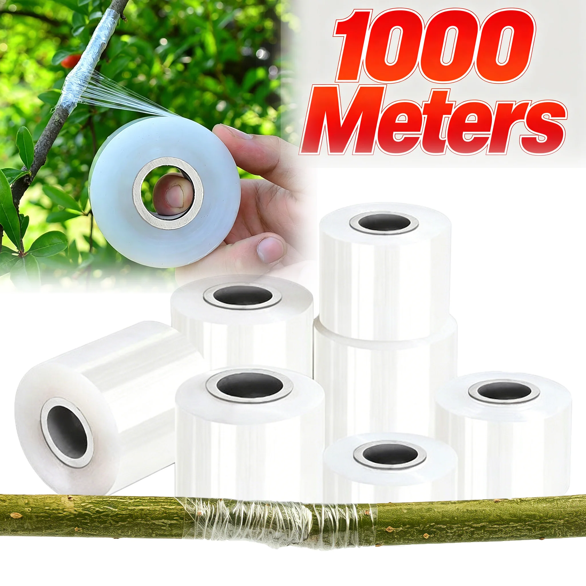 Rooting Hormone Powder - Self-adhesive PE Grafting Tape Roll Film