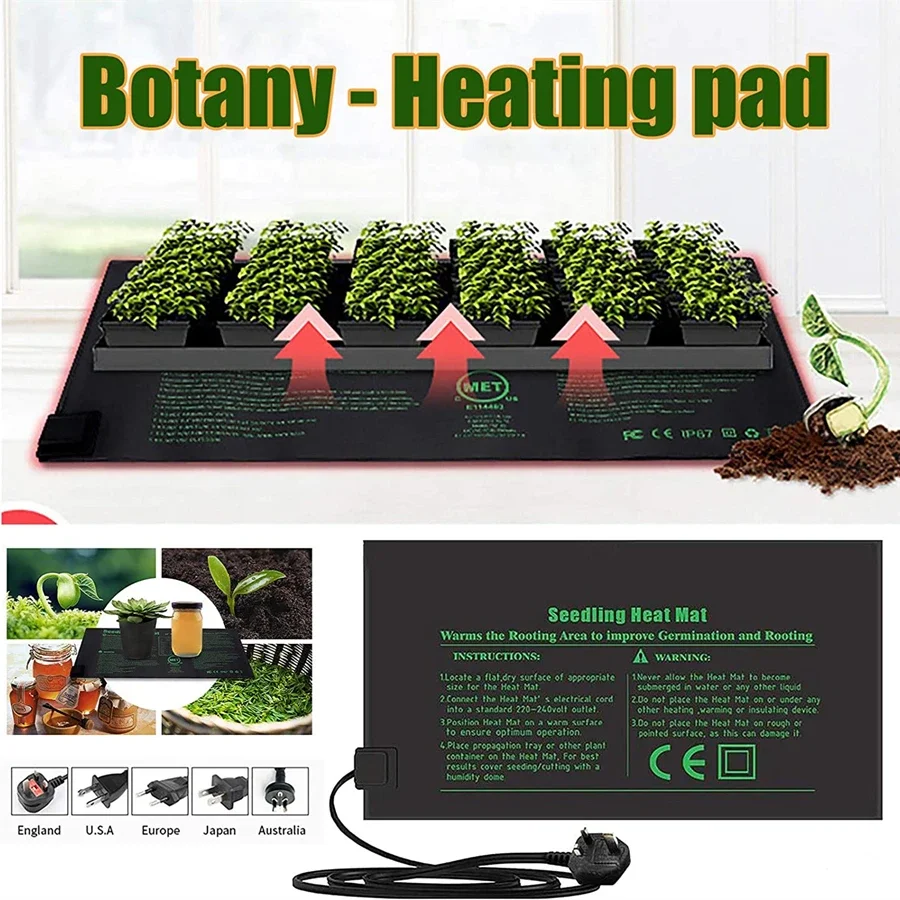 4 Sizes 220V EU Plug Seedling  - Heat Mat Seedling recension och pris