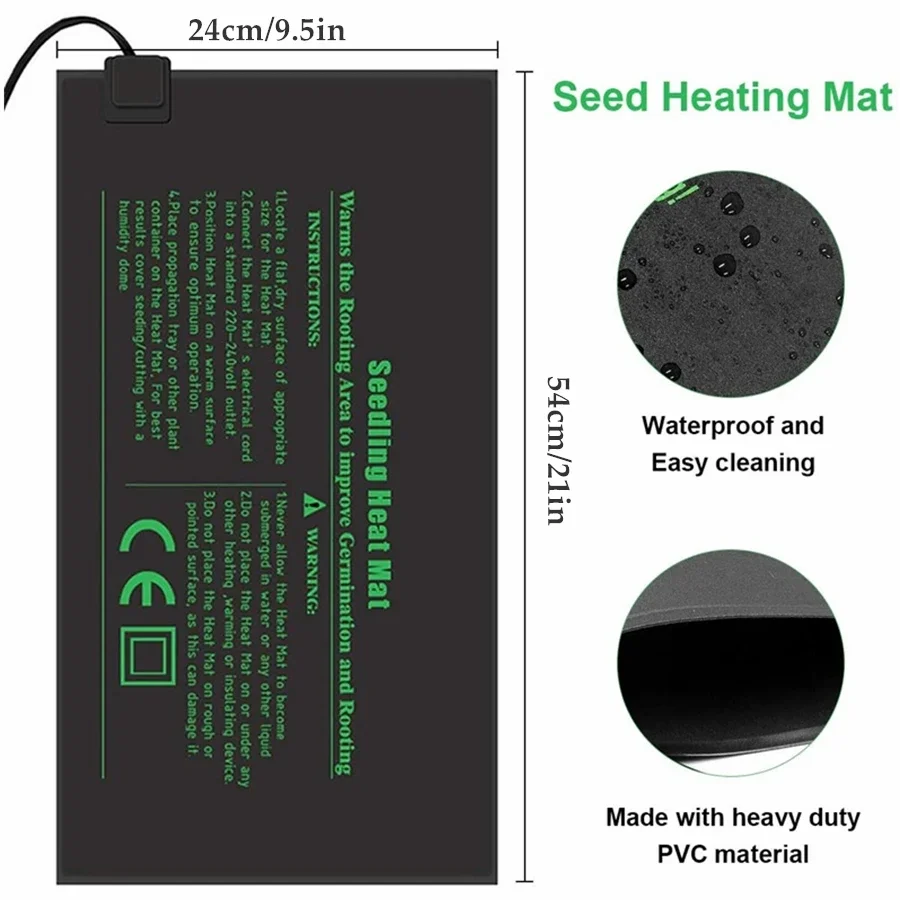 4 Sizes 220V EU Plug Seedling  - Heat Mat Seedling recension och pris