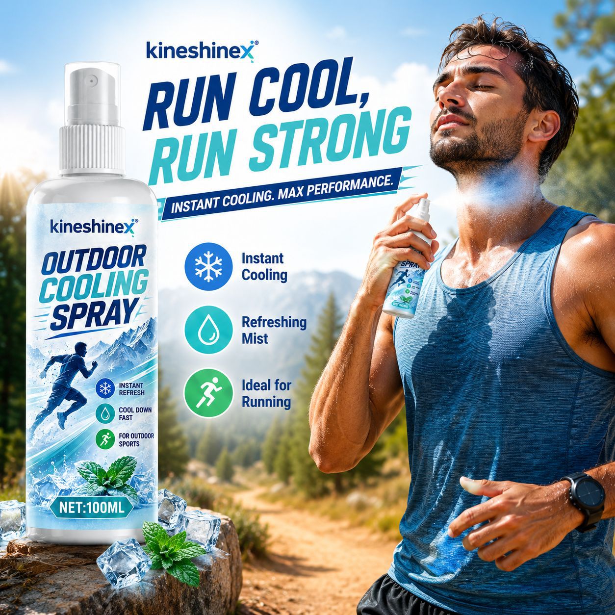 Outdoor Cooling Spray 100ml–In - Misting Bottle Fine recension och pris
