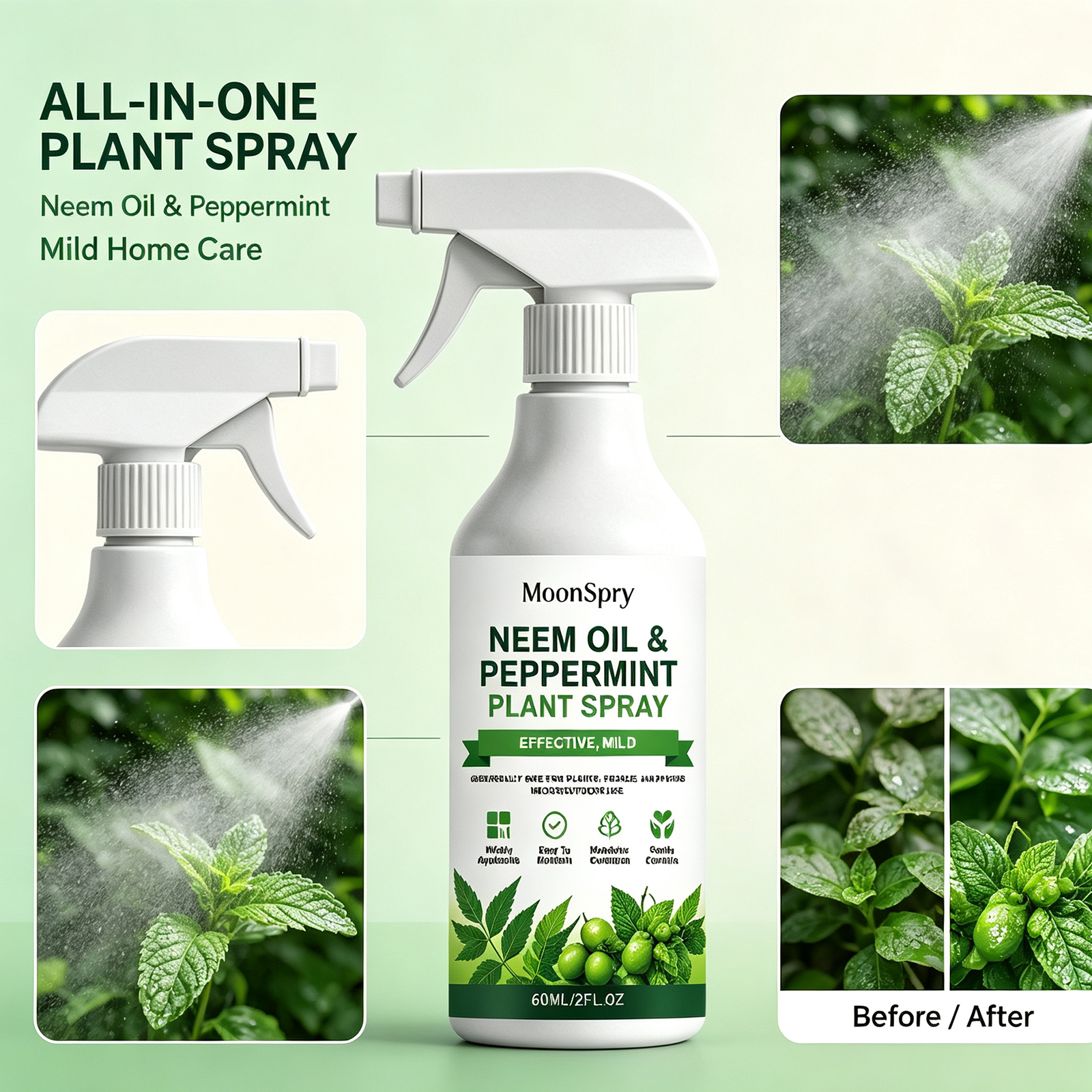 Neem Oil Mint Plant Spray Natu - Rooting Hormone Powder recension och pris