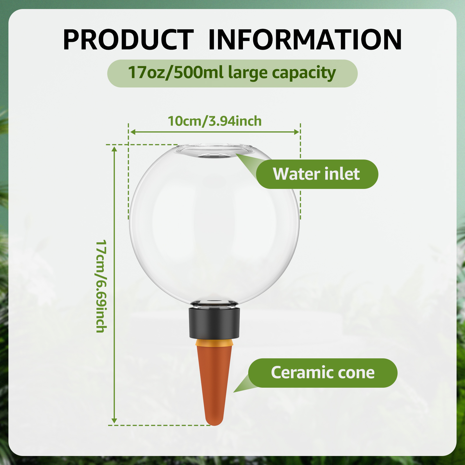 2/4Pcs 500ML Automatic Drip Ir - Self Watering Insert recension och pris