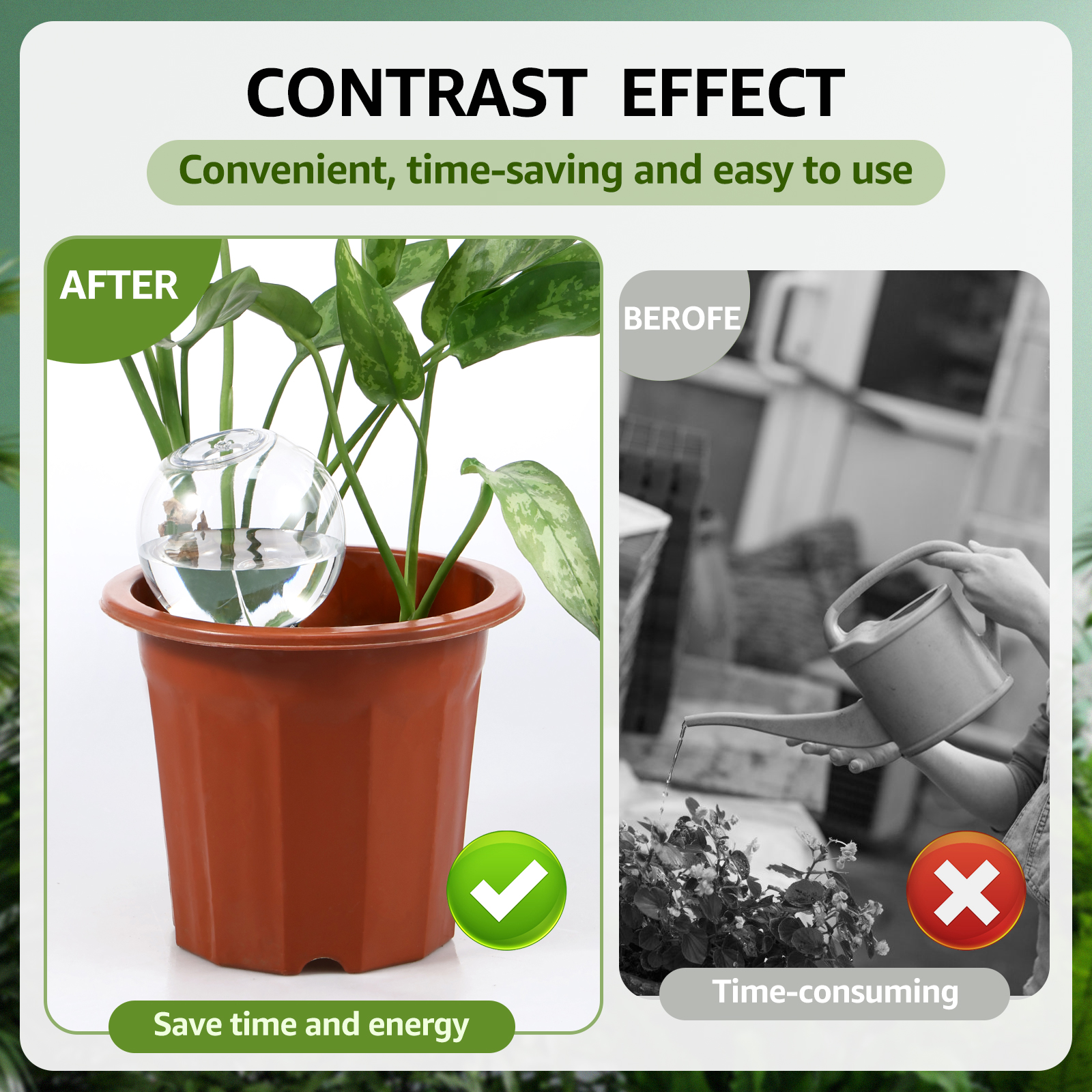 2/4Pcs 500ML Automatic Drip Ir - Self Watering Insert recension och pris