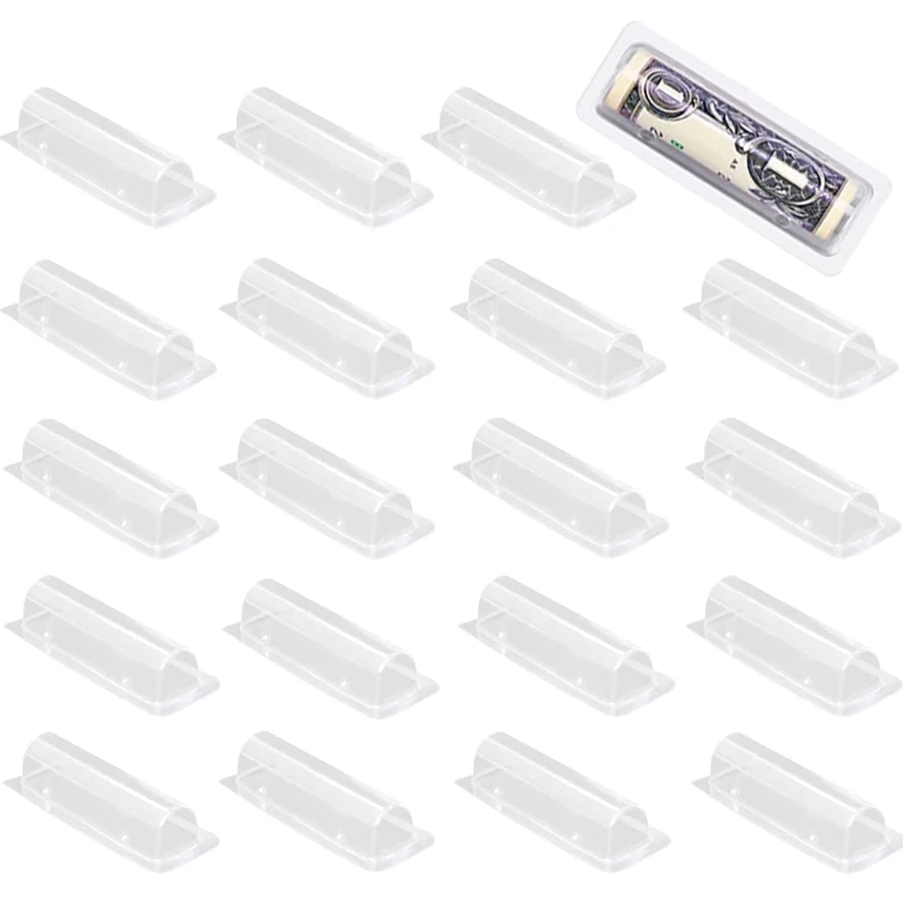 50/100pcs Money Card Holder Wi - Plastic Dome Clear recension och pris