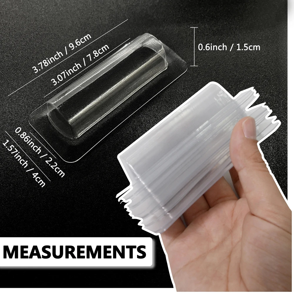 50/100pcs Money Card Holder Wi - Plastic Dome Clear recension och pris