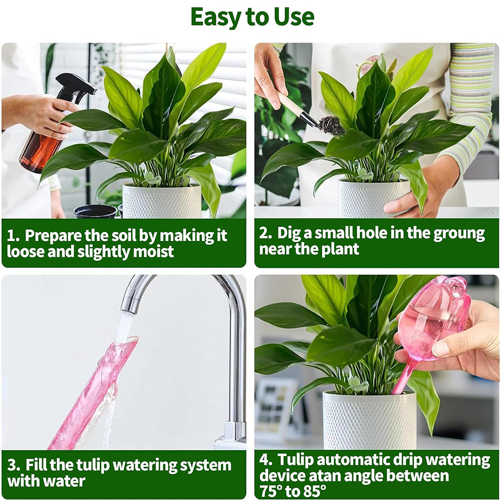 2/4pcs Tulip-Shaped Self-Water - Self Watering Insert recension och pris