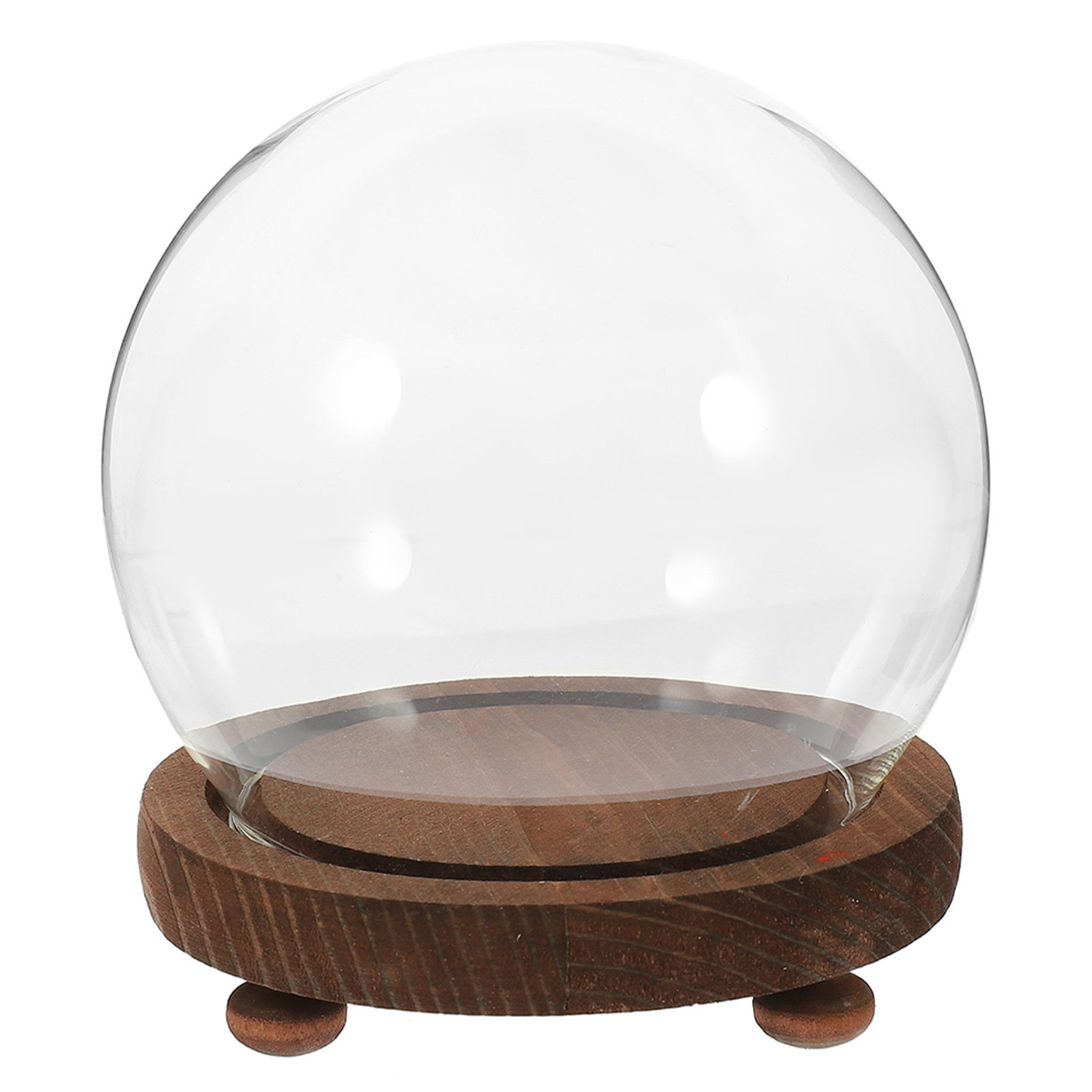 Spherical Glass Cover Ornament - Plastic Dome Clear recension och pris