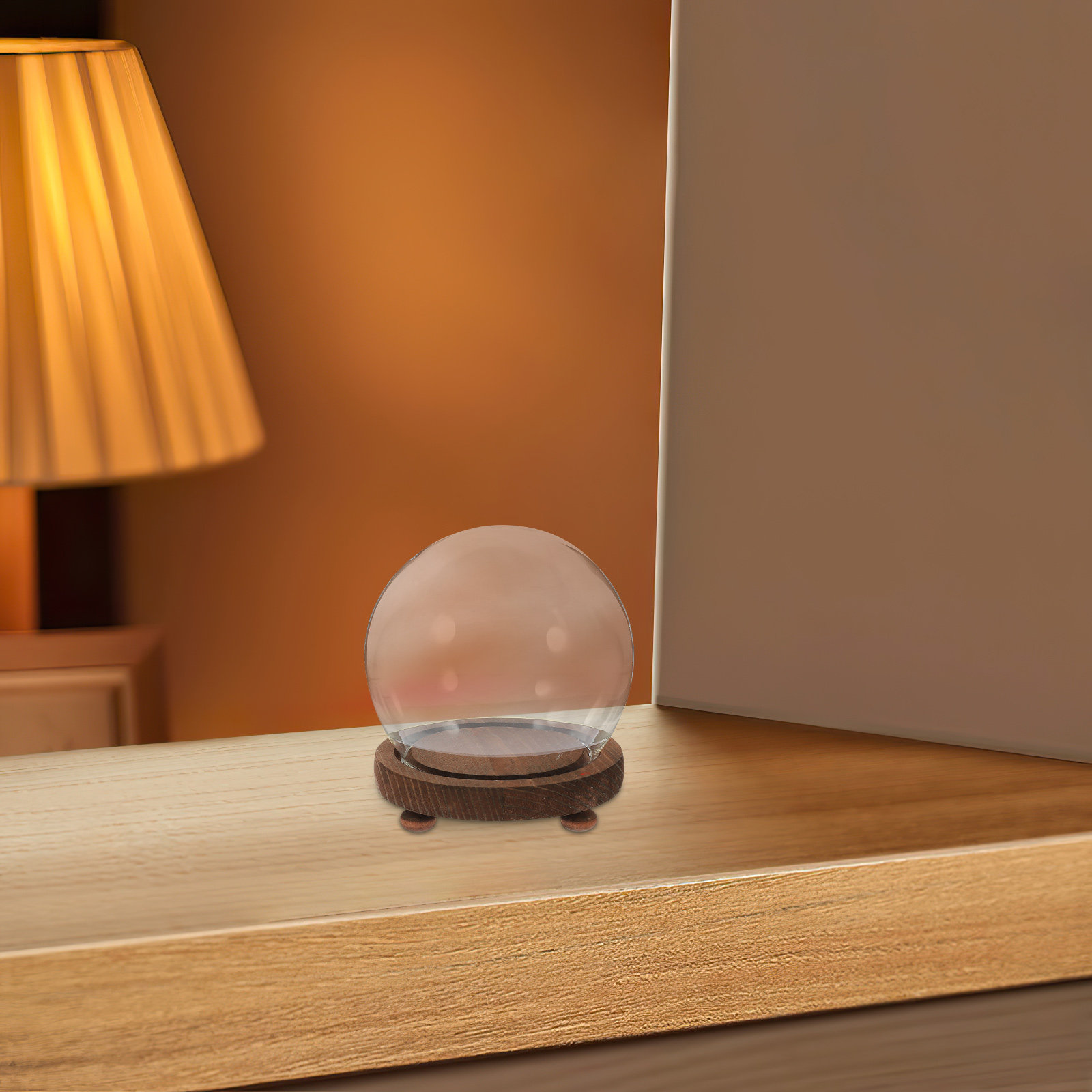 Spherical Glass Cover Ornament - Plastic Dome Clear recension och pris