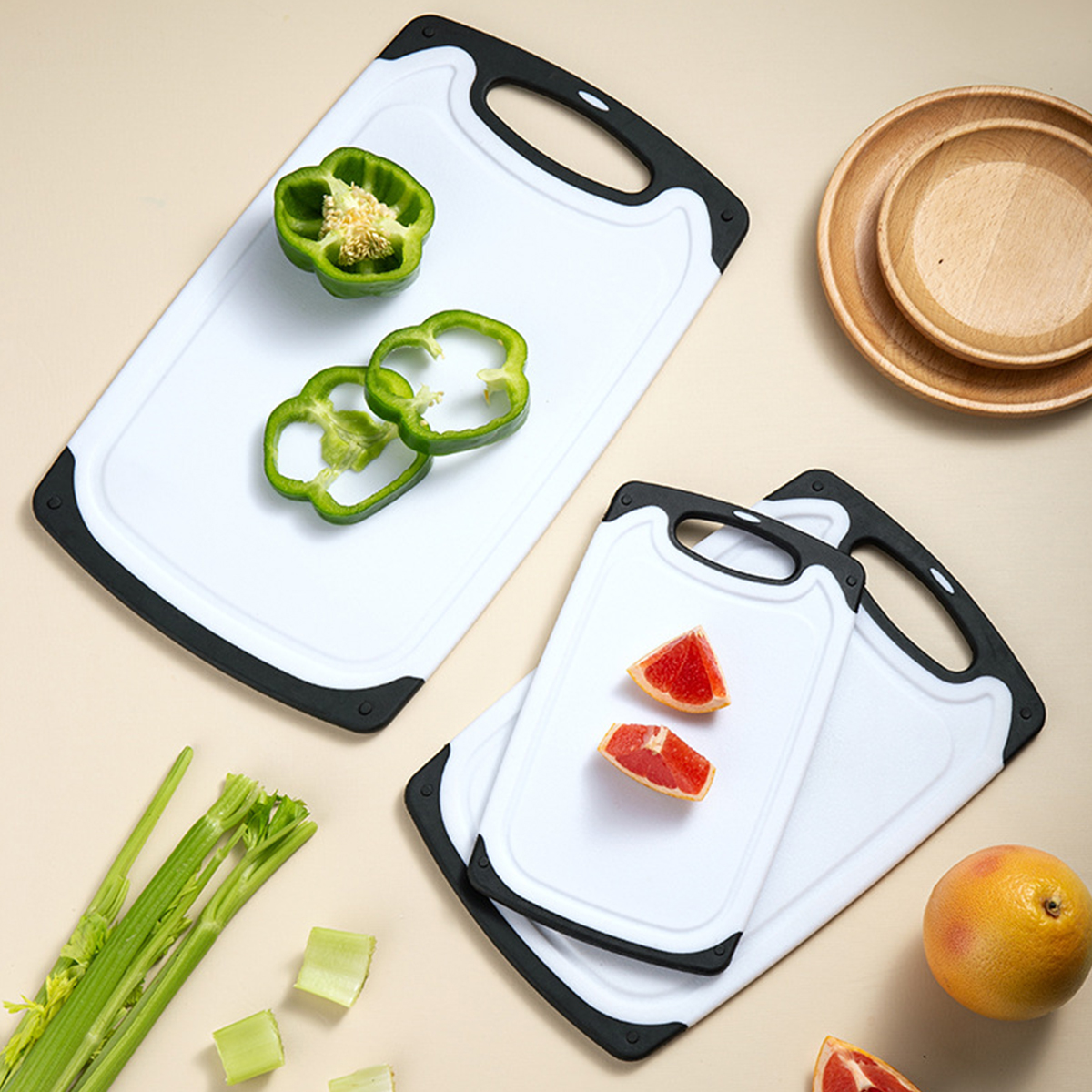 Double-Sided Plastic Cutting B - Cutting Board Foam recension och pris