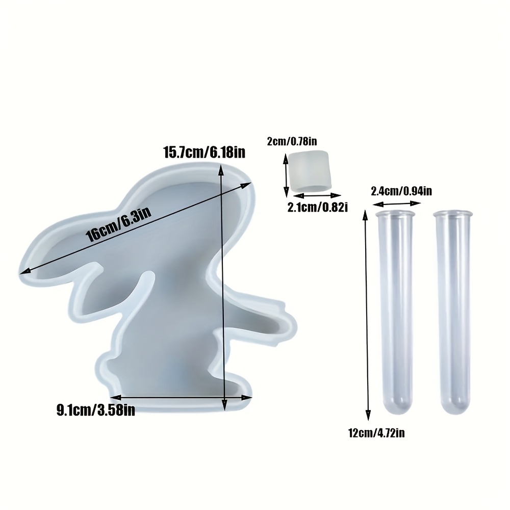 4pcs/set Easter Bunny Silicone - Propagation Station Vase recension och pris