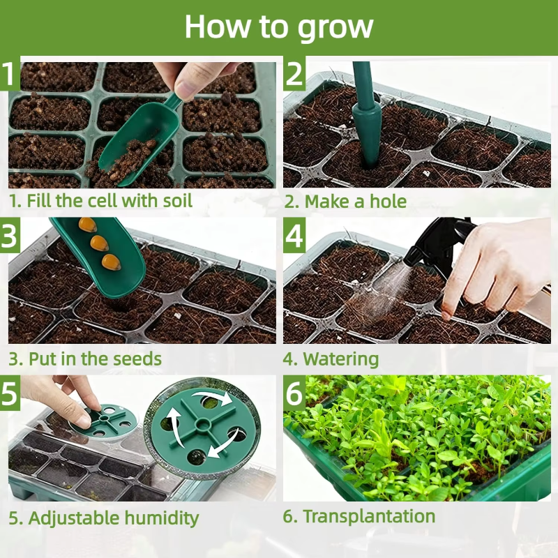 Seed Starter Tray Mini Greenho - Humidity Dome Kit recension och pris