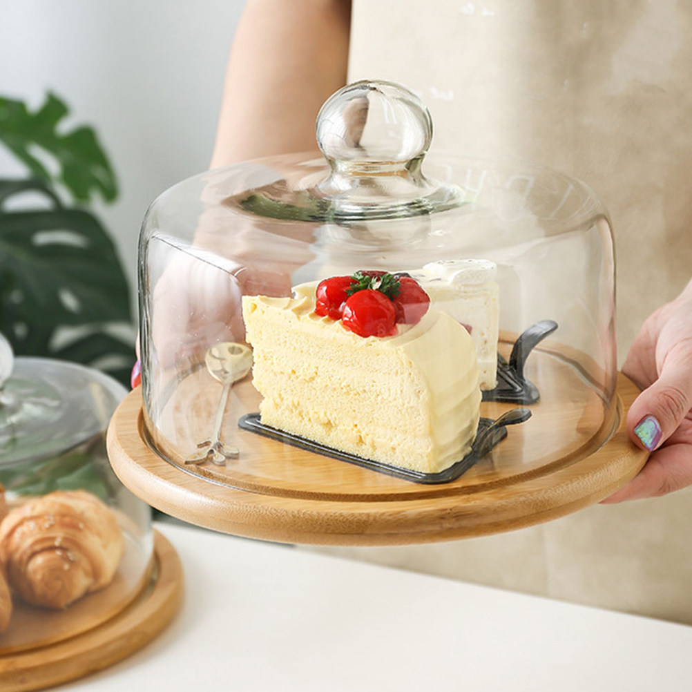 21Cm Clear Glass Cake Dome Cov - Plastic Dome Clear recension och pris