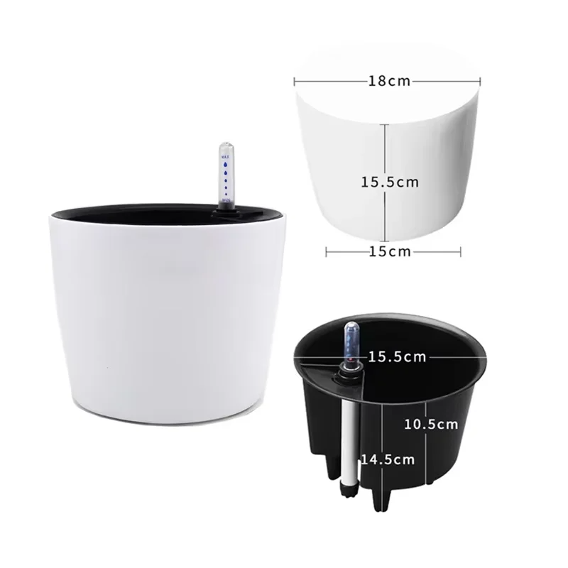 1PC Indoor Plastic Flowerpot S - Self Watering Insert recension och pris