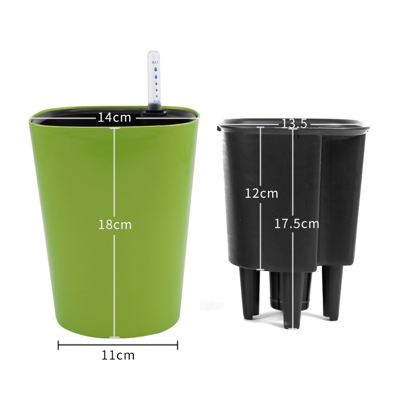 1PC Indoor Plastic Flowerpot S - Self Watering Insert recension och pris