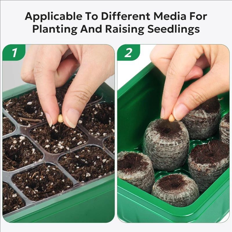 10pcs/5pcs Seedling Trays Seed - Humidity Dome Kit recension och pris