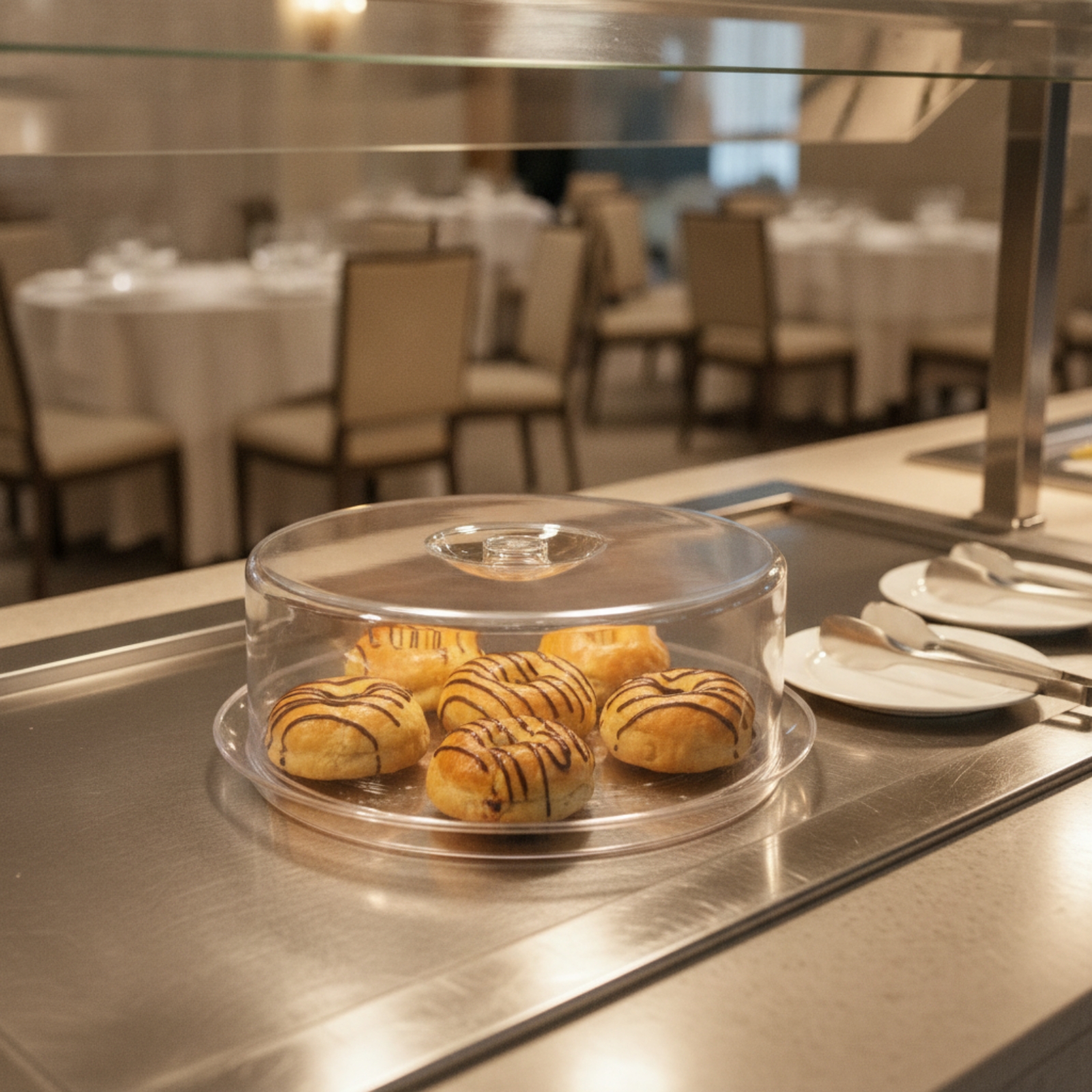 Food Cover with Base Dustproof - Plastic Dome Clear recension och pris