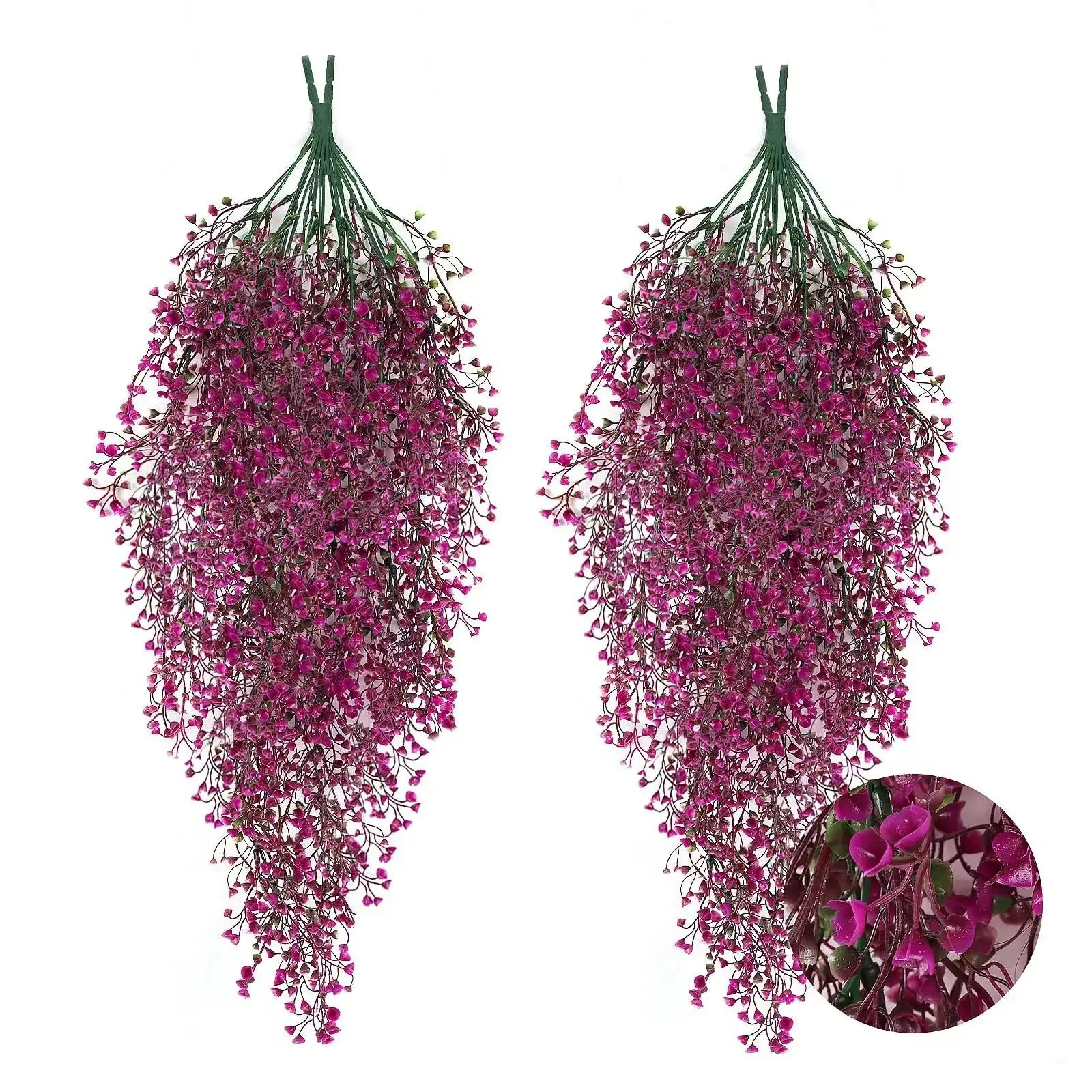 1pc Artificial Hanging Wisteri - Sphagnum Moss Dry recension och pris