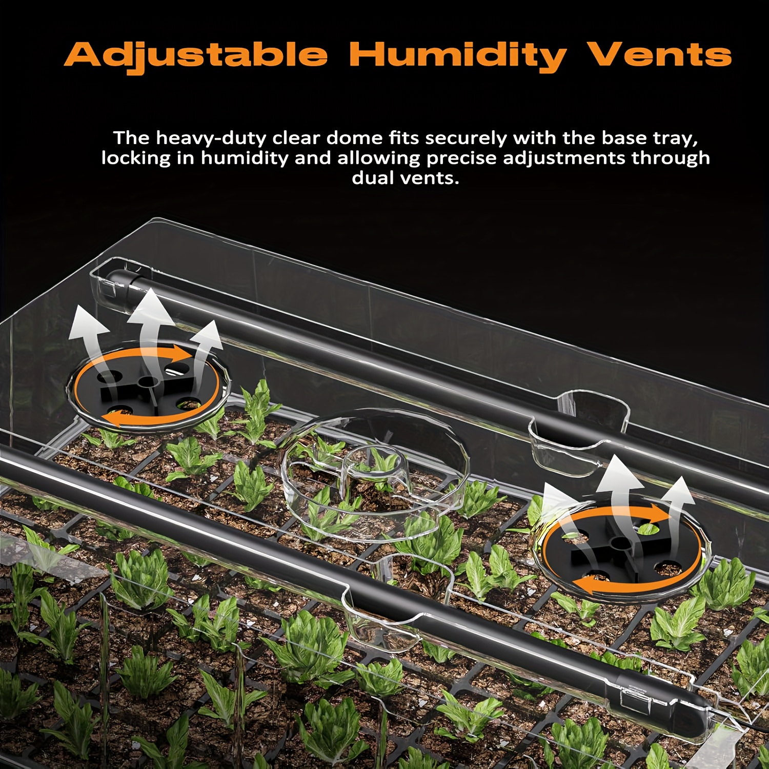 60-Cell Self-Watering Seedling - Humidity Dome Kit recension och pris