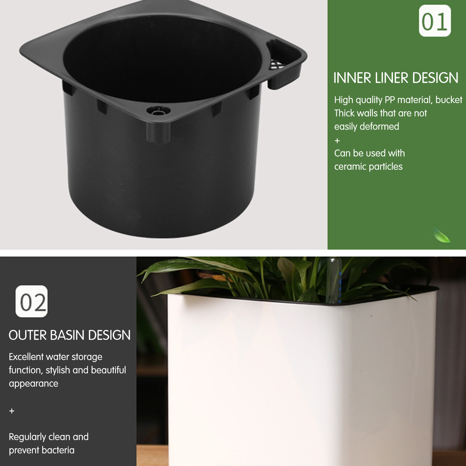 Self Watering Planter Self-wat - Self Watering Insert recension och pris
