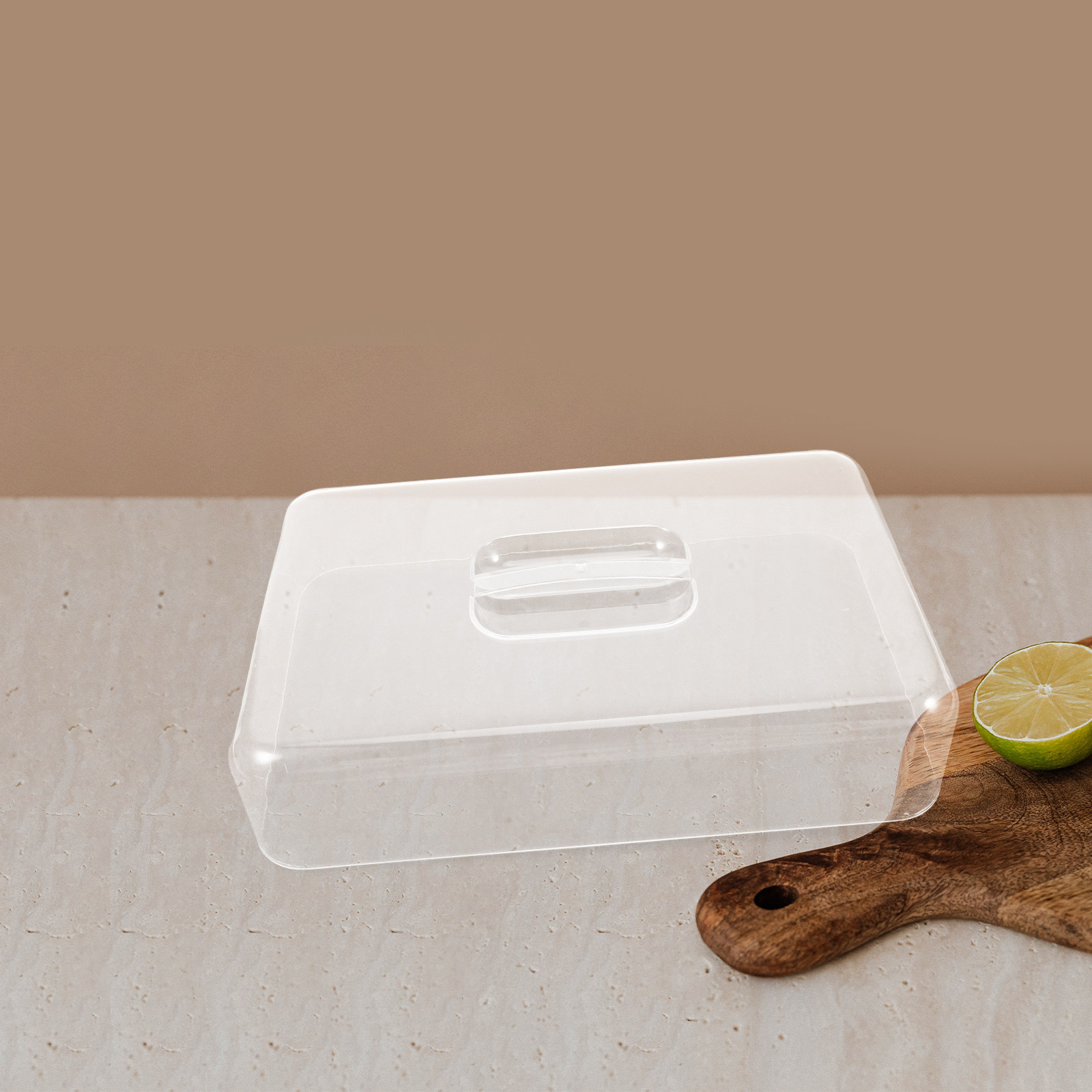 2Pcs Clear Acrylic Rectangular - Plastic Dome Clear recension och pris