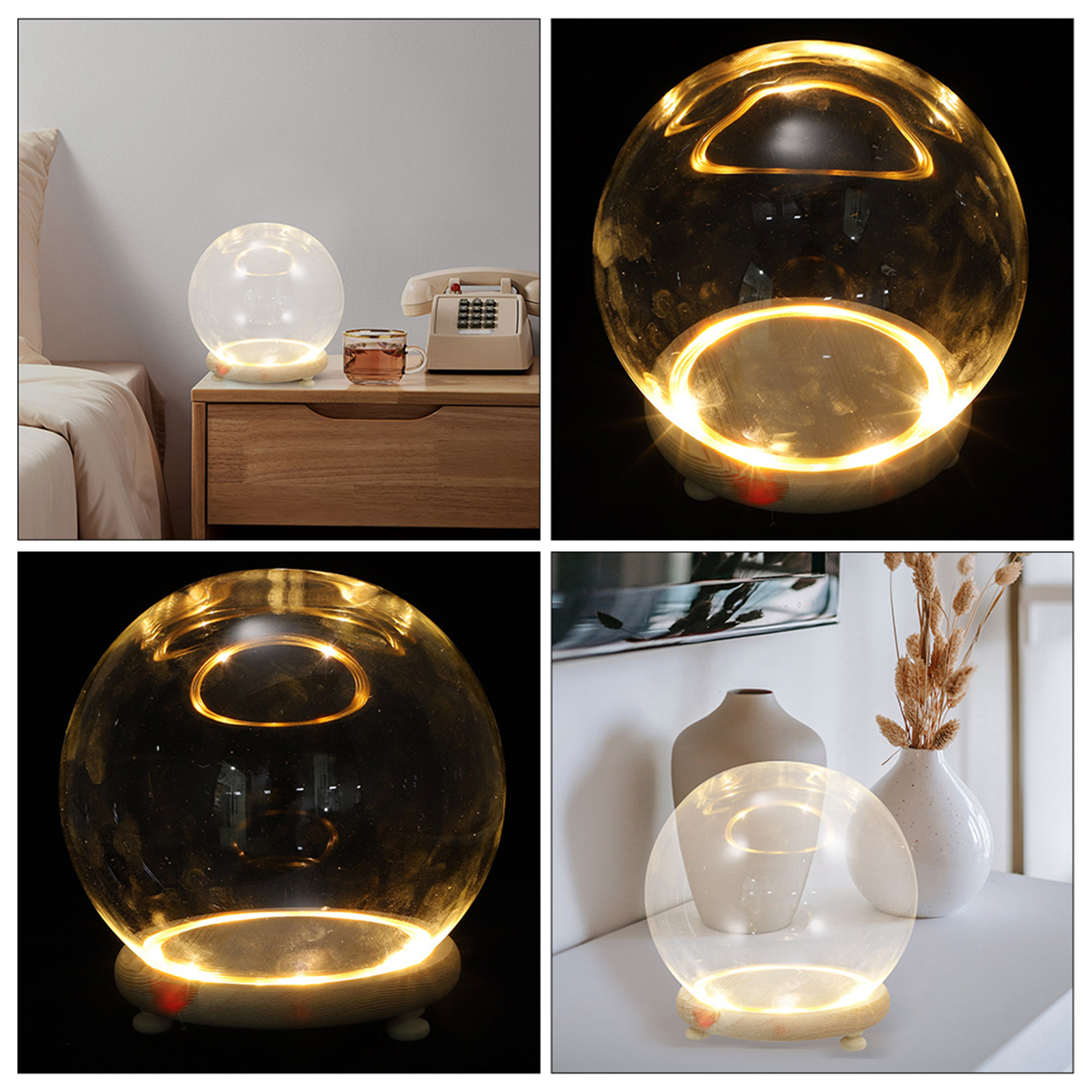 Eternal Flower Glass Cover Cle - Plastic Dome Clear recension och pris