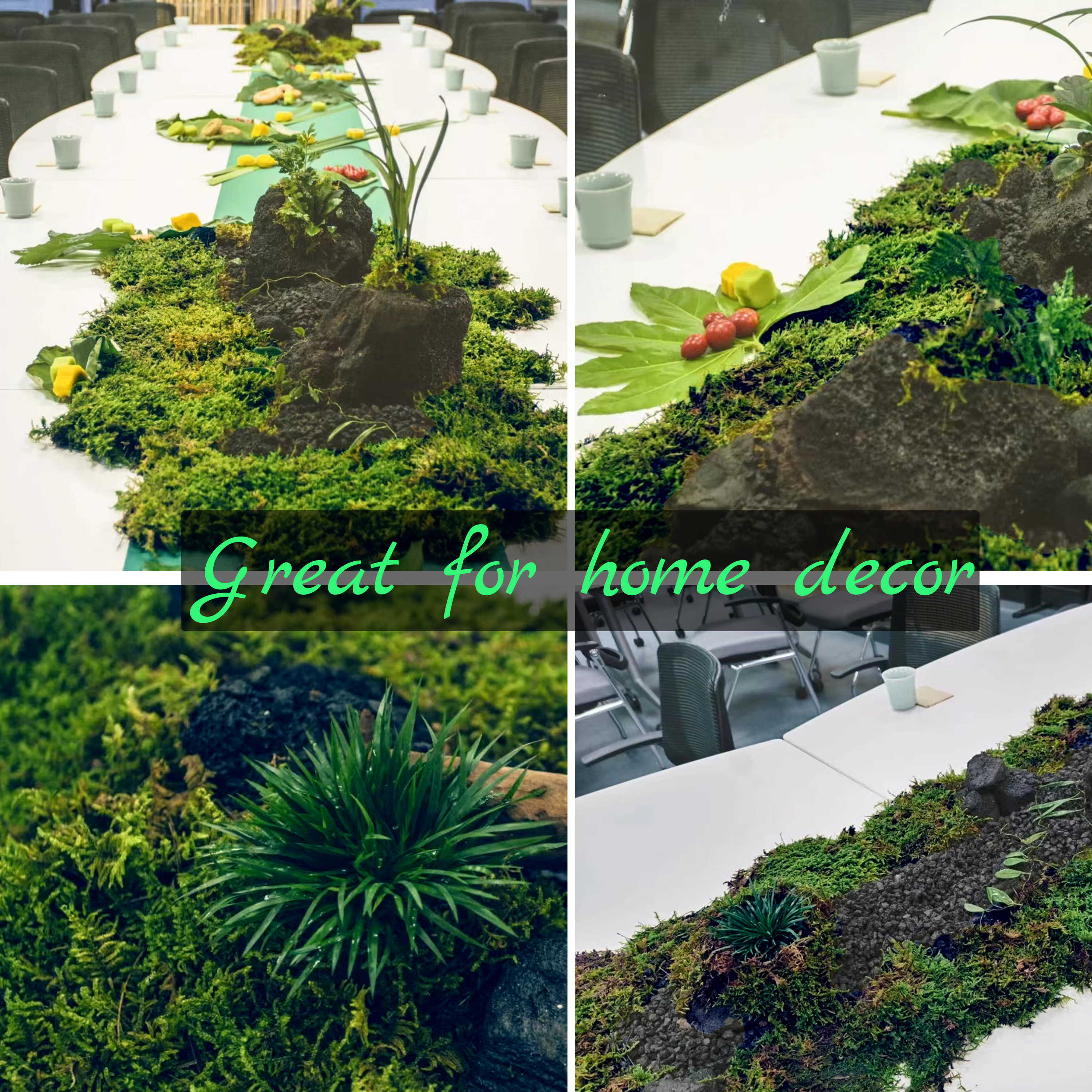 Artificial Moss Green for Pott - Sphagnum Moss Dry recension och pris