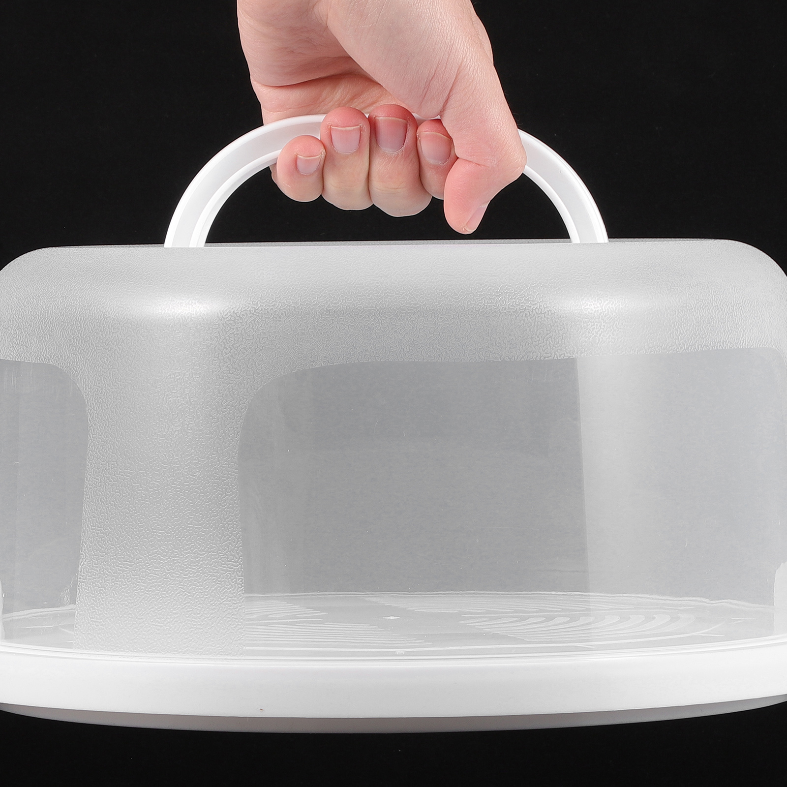2pcs 10 Inch White Plastic Cak - Plastic Dome Clear recension och pris