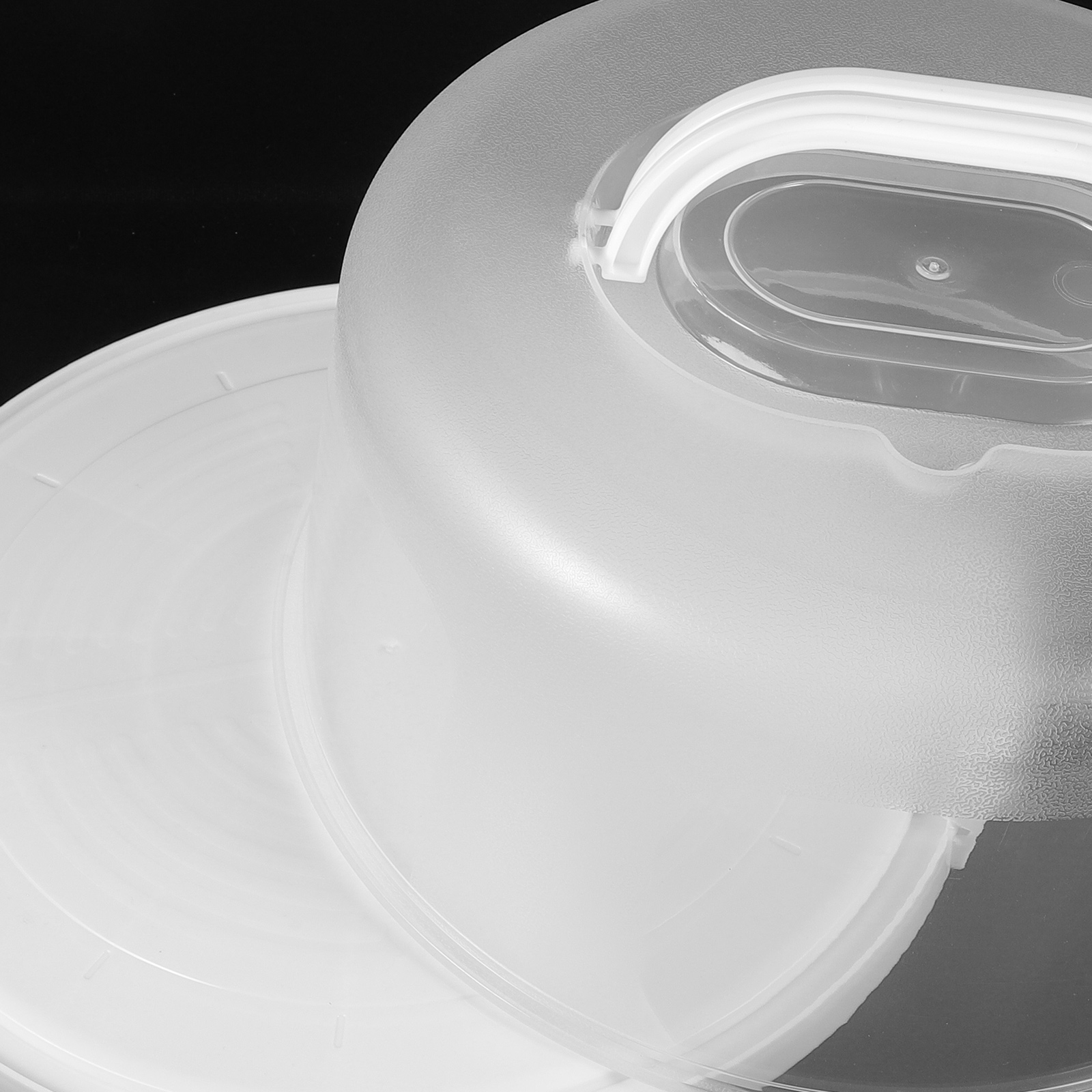 2pcs 10 Inch White Plastic Cak - Plastic Dome Clear recension och pris