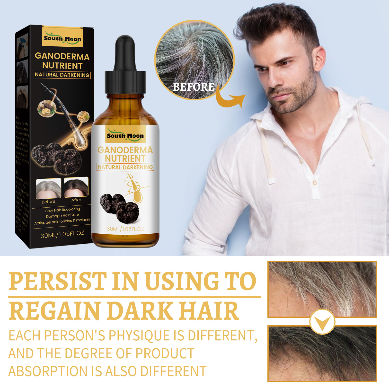 Black Ganoderma Lucidum Hair L - Root Stimulator Liquid recension och pris