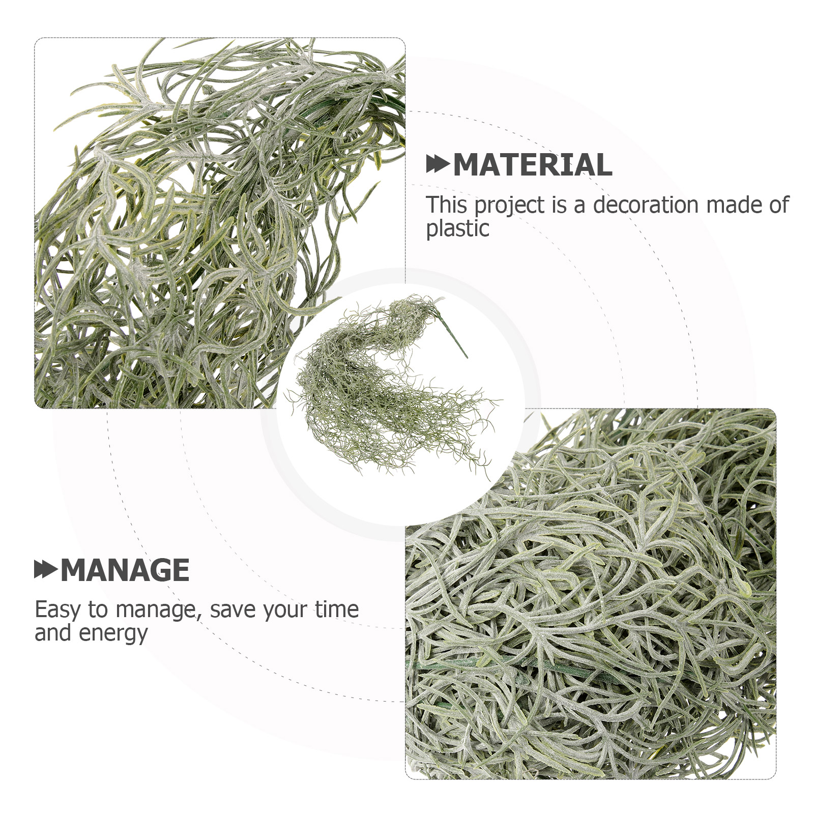 Hanging Decor Artificial Dried - Sphagnum Moss Dry recension och pris