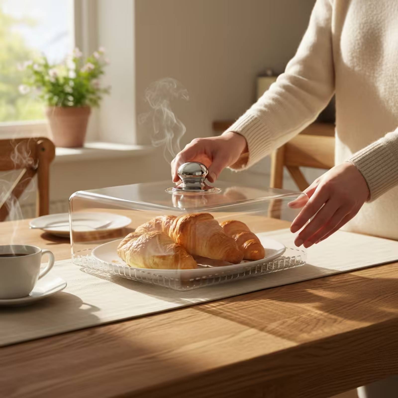 Food Cover with Knob Clear Des - Plastic Dome Clear recension och pris
