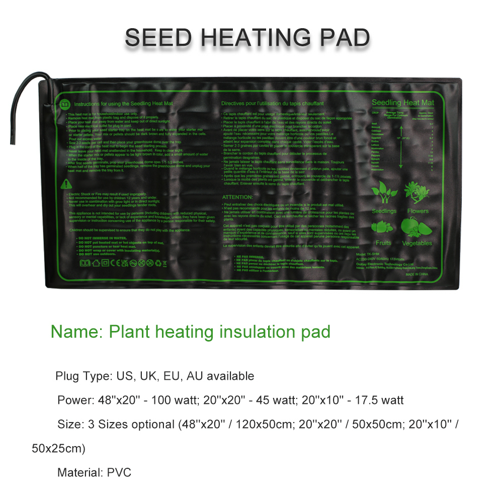 Seedling Heating Pad 3 Sizes W - Heat Mat Seedling recension och pris