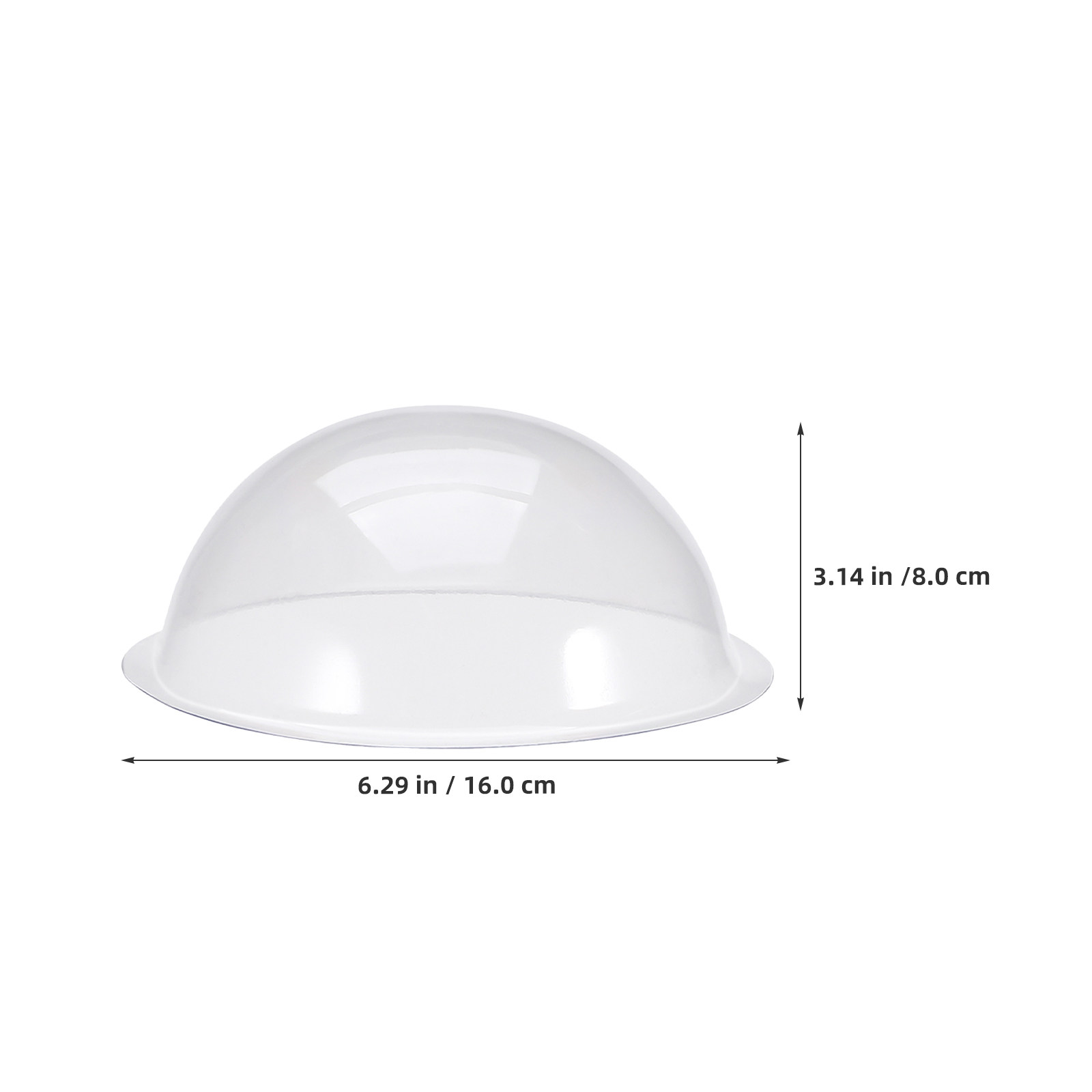 12Pcs Clear Fillable Plastic S - Plastic Dome Clear recension och pris