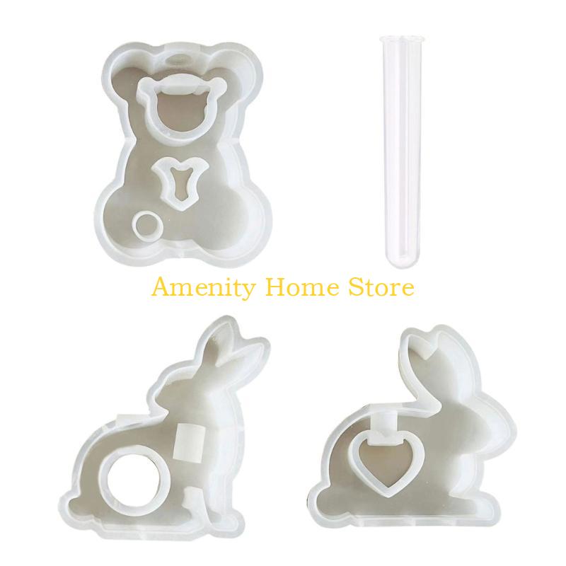 F26C Rabbits Bear Epoxy Resin  - Propagation Station Vase recension och pris