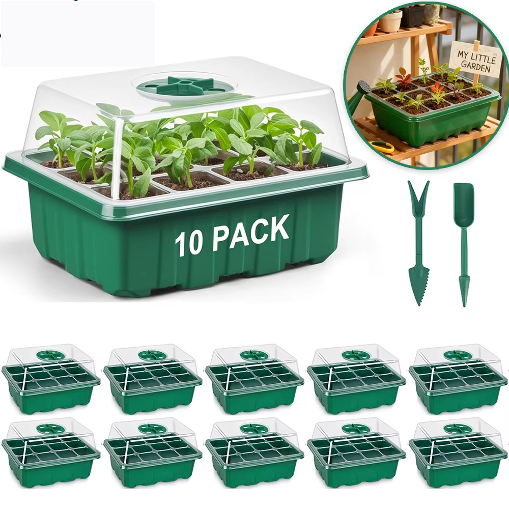 3Pcs Seed Starter Tray Mini Gr - Humidity Dome Kit recension och pris