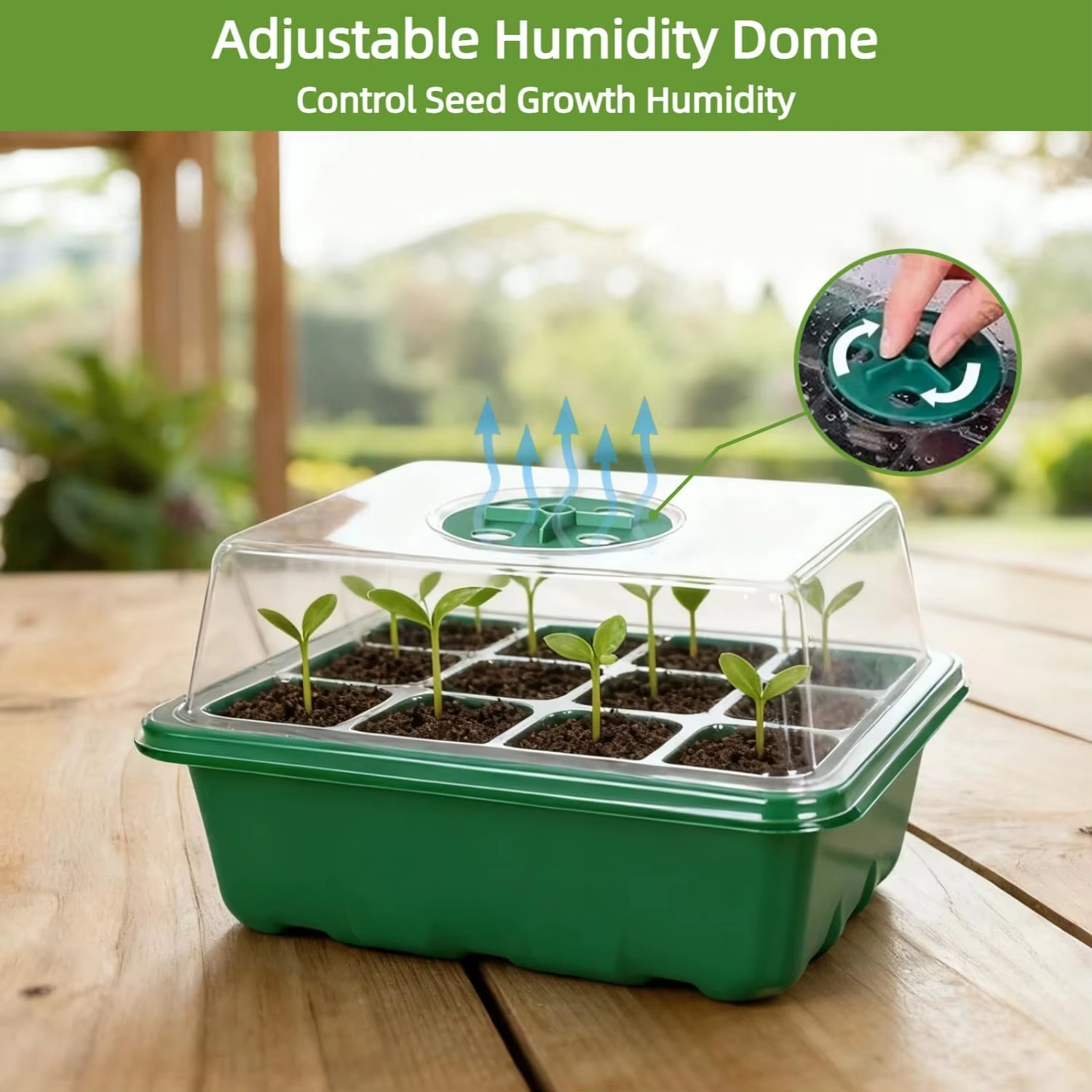 3Pcs Seed Starter Tray Mini Gr - Humidity Dome Kit recension och pris