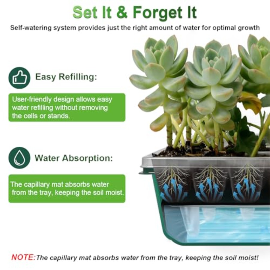 Seed Starter Tray with Grow Li - Humidity Dome Kit recension och pris