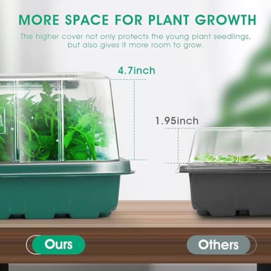 Seed Starter Tray with Grow Li - Humidity Dome Kit recension och pris