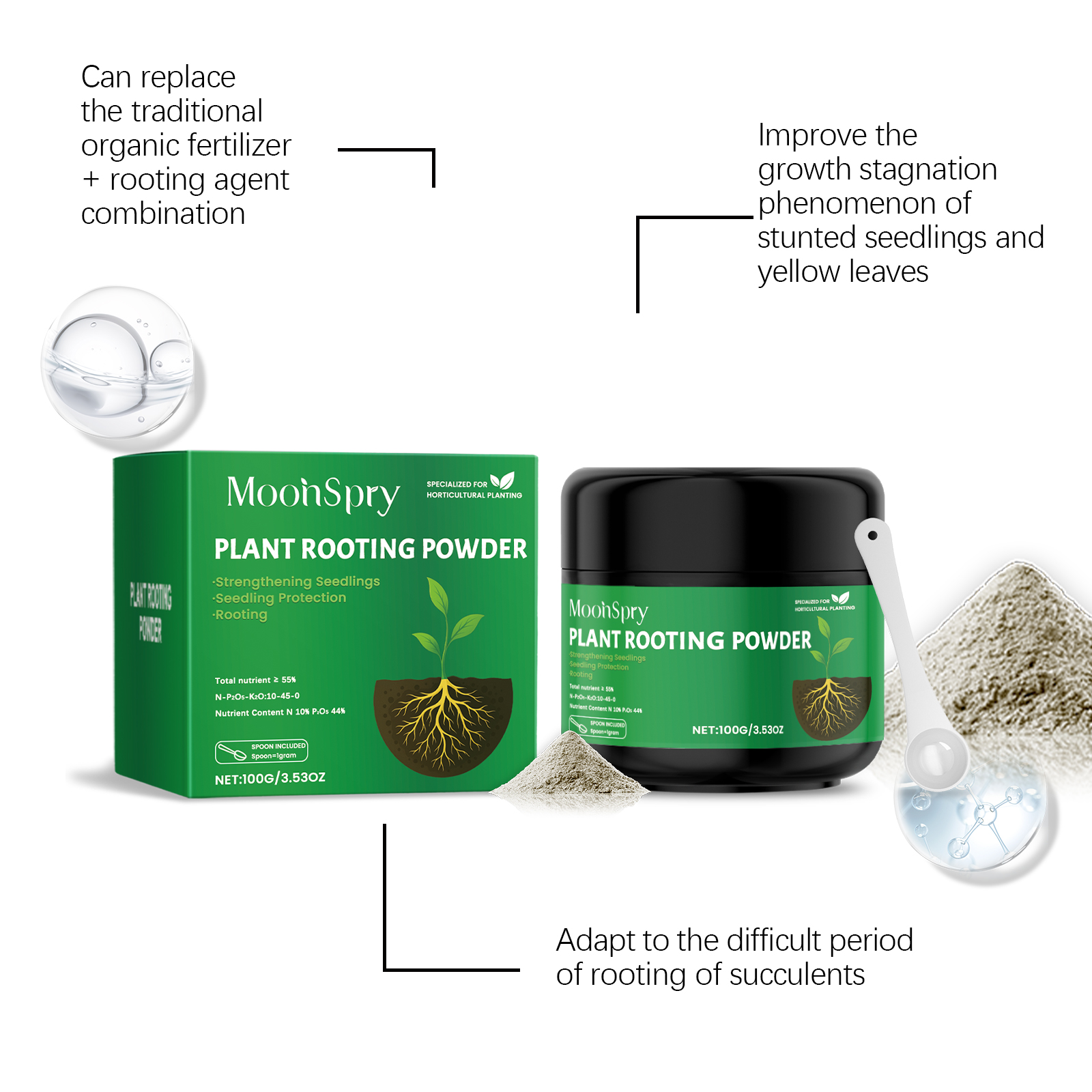 100g Plant Rooting Powder for  - Rooting Hormone Powder recension och pris