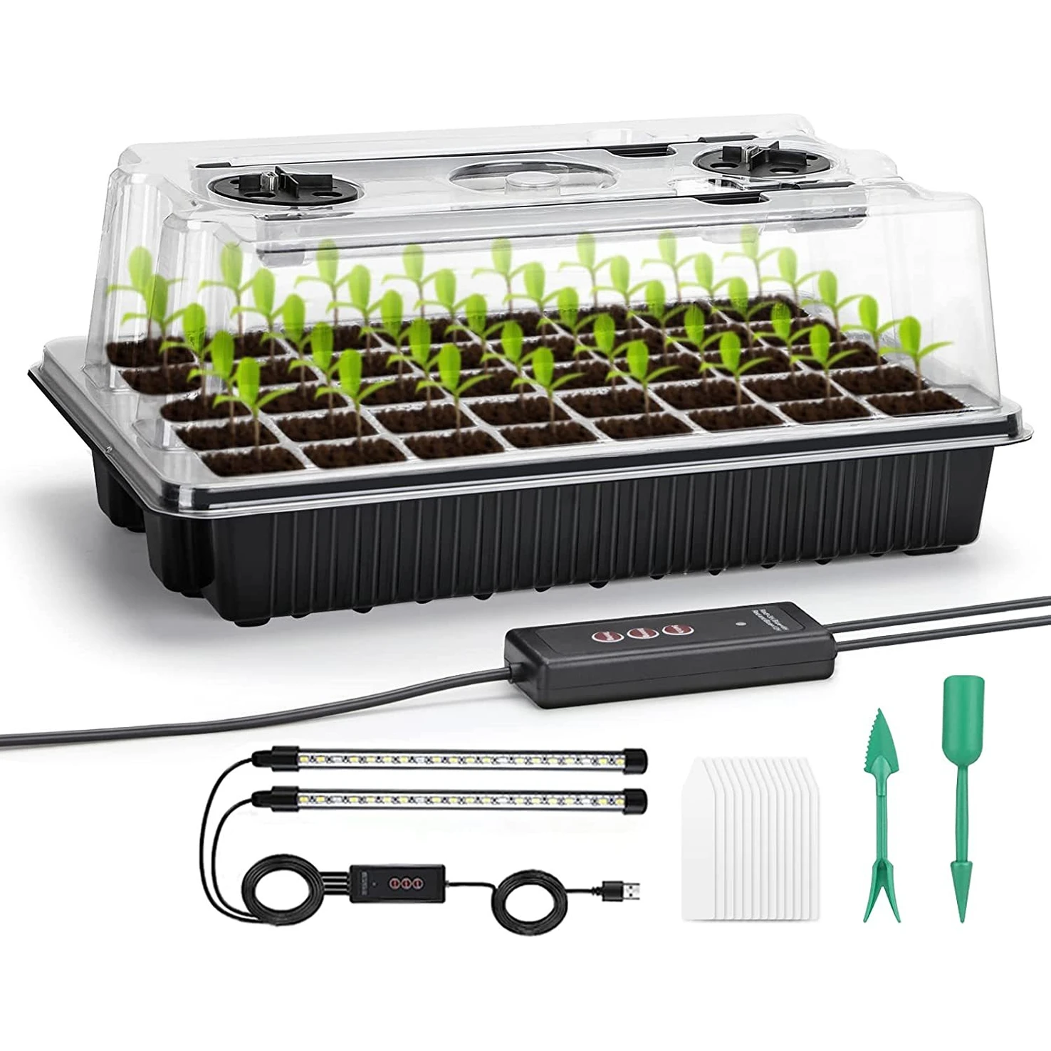 1 Set, Seed Starter Trays With - Humidity Dome Kit recension och pris