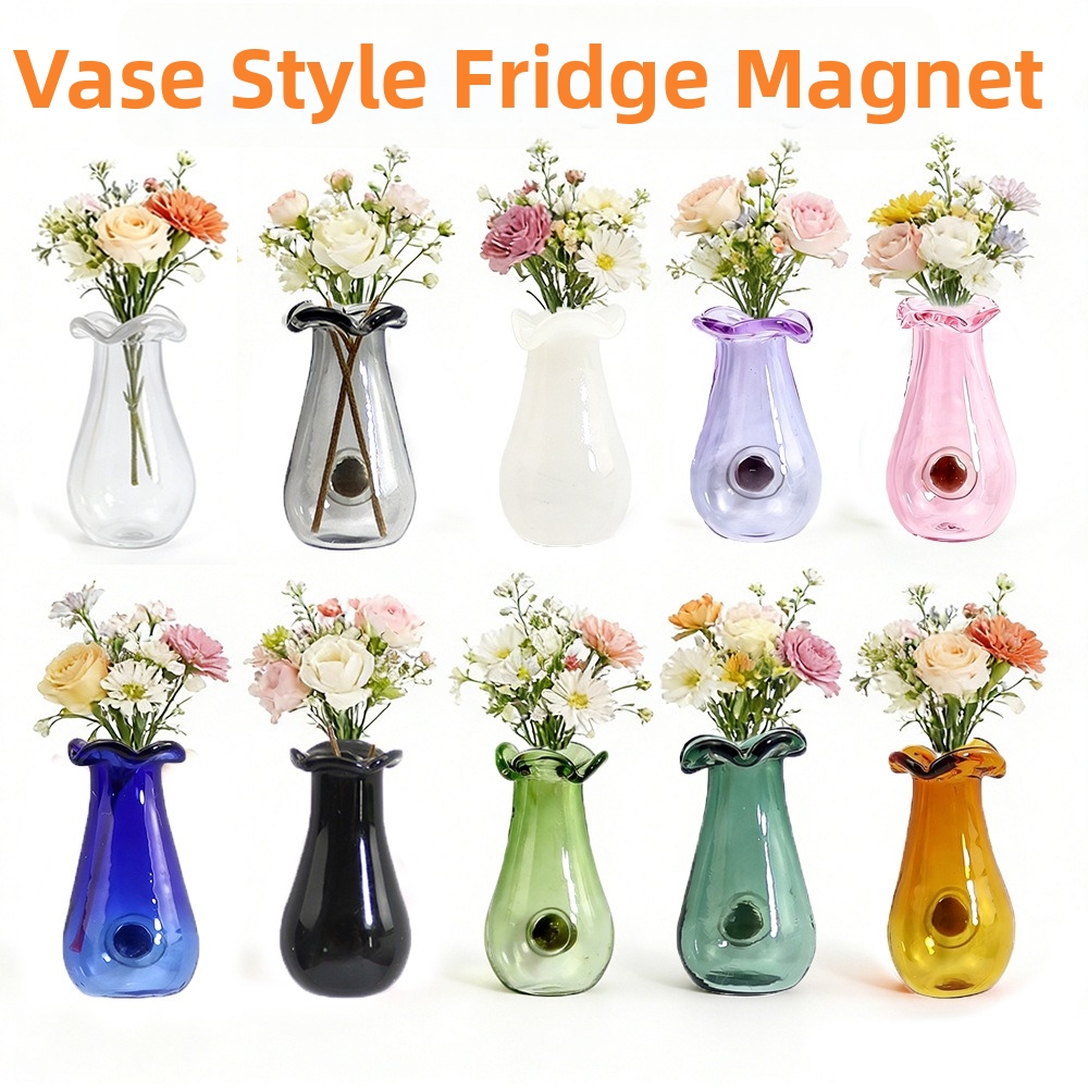 6Pcs DIY 3D Mini Vase Magnets  - Propagation Station Vase recension och pris
