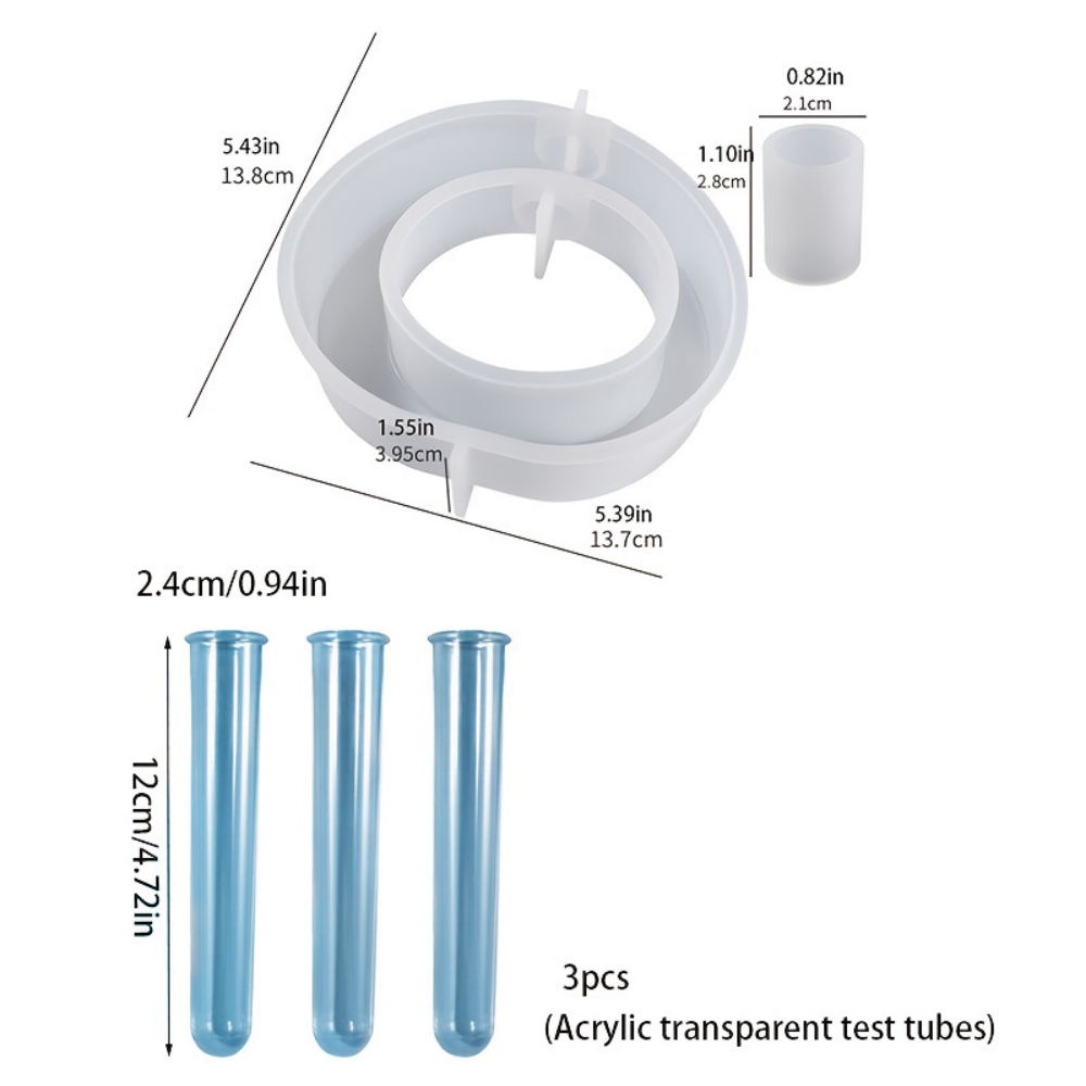 4PCS Flower Vase Silicone Mold - Propagation Station Vase recension och pris