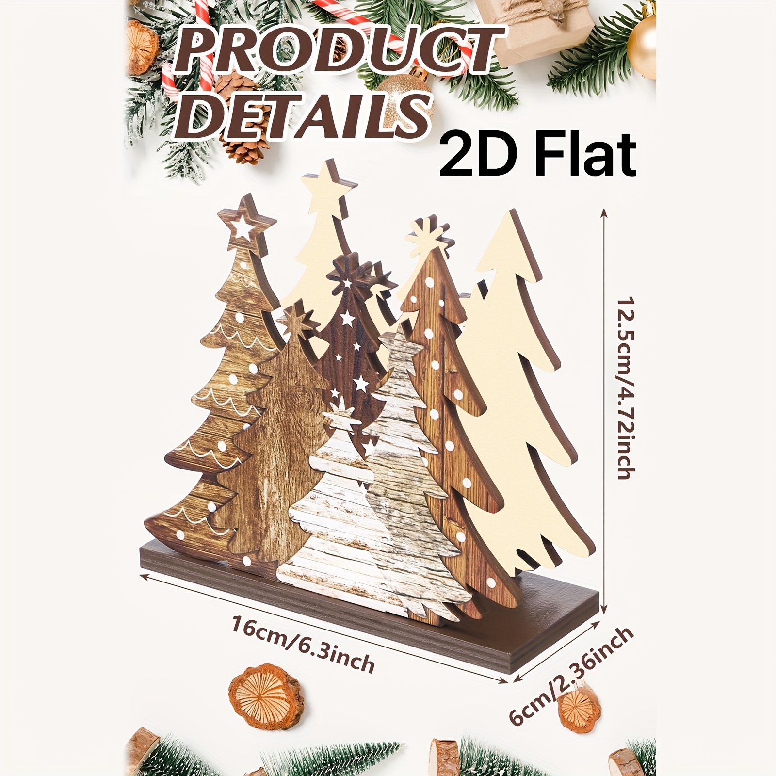 1pc 2D Flat Christmas Tree Tis - Agar Tissue Culture recension och pris