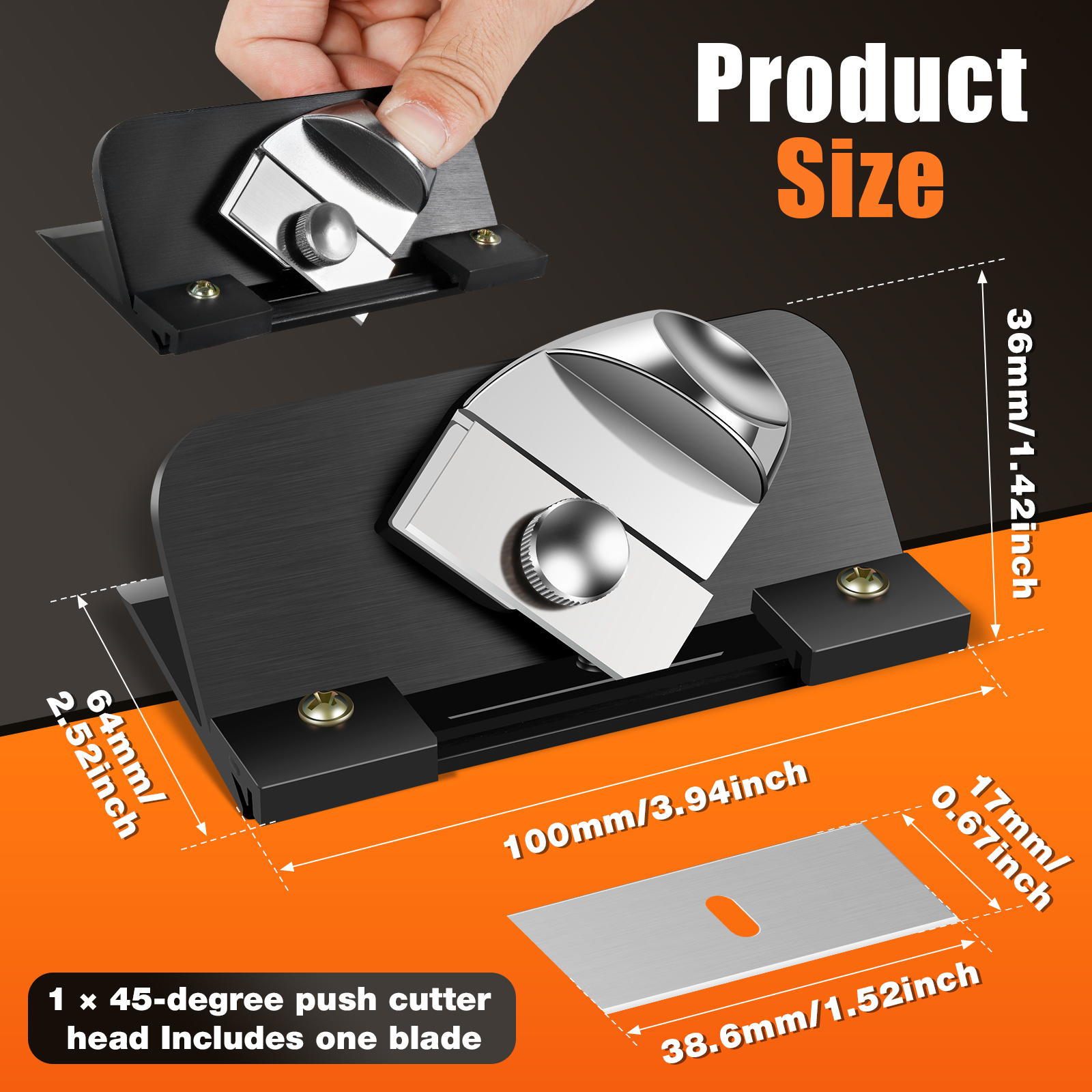 Retractable Mat Cutter 45° Bev - Cutting Board Foam recension och pris