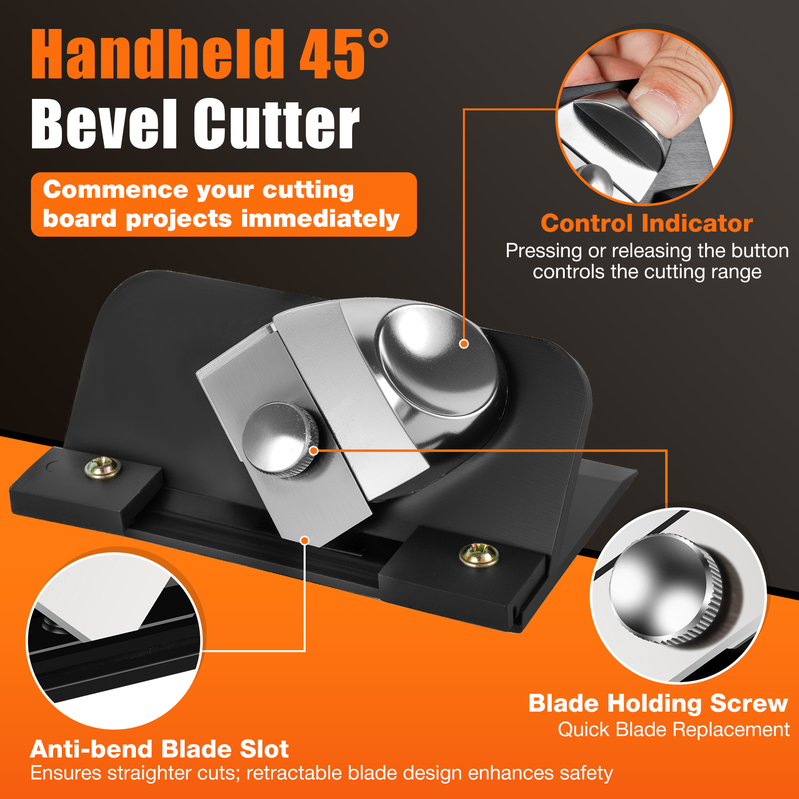 Retractable Mat Cutter 45° Bev - Cutting Board Foam recension och pris